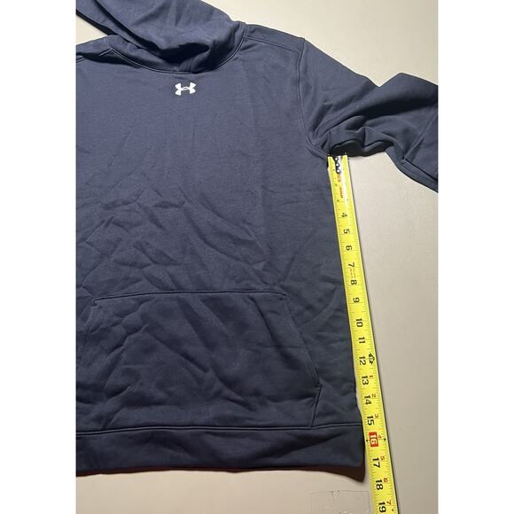 Under Armour Loose Hustle Fleece Hoody Boys YXL Black - Picture 8 of 8